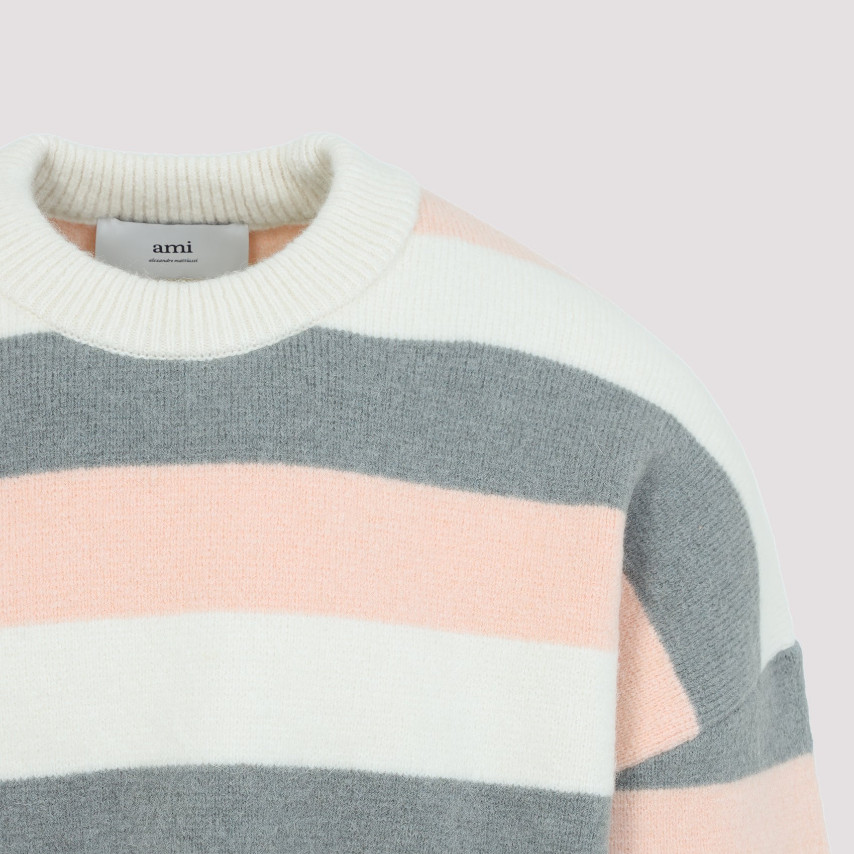 Ami Striped Crewneck Sweater Multicolour