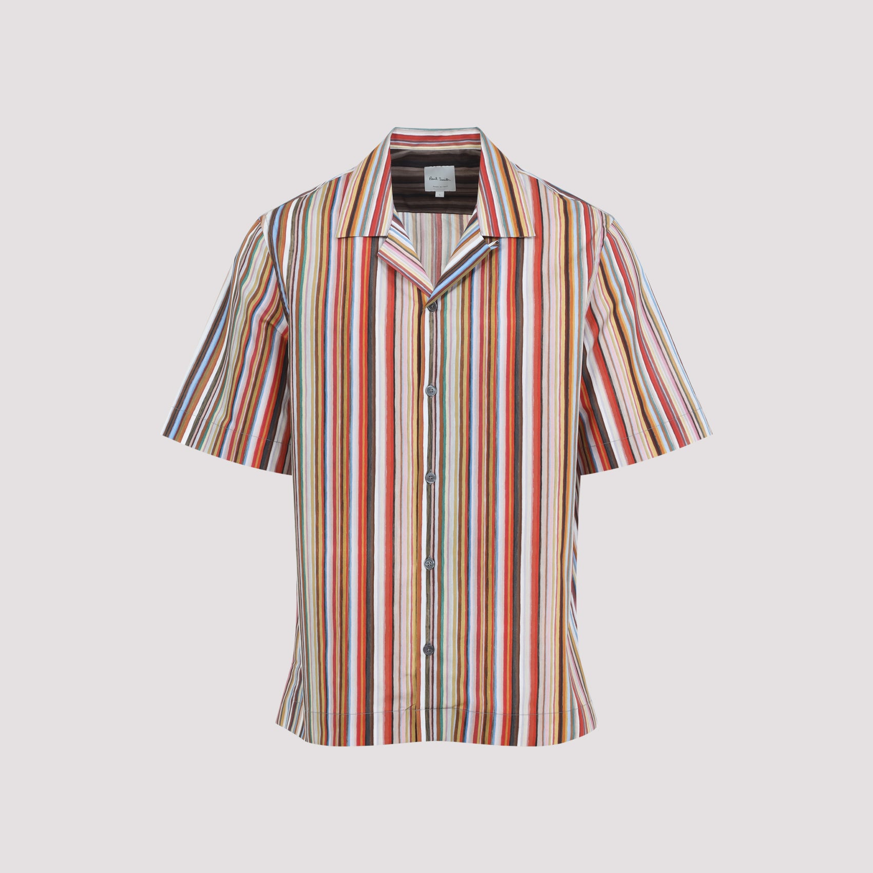Short Sleeves Regular Fit Shirt Multicolour Cotton