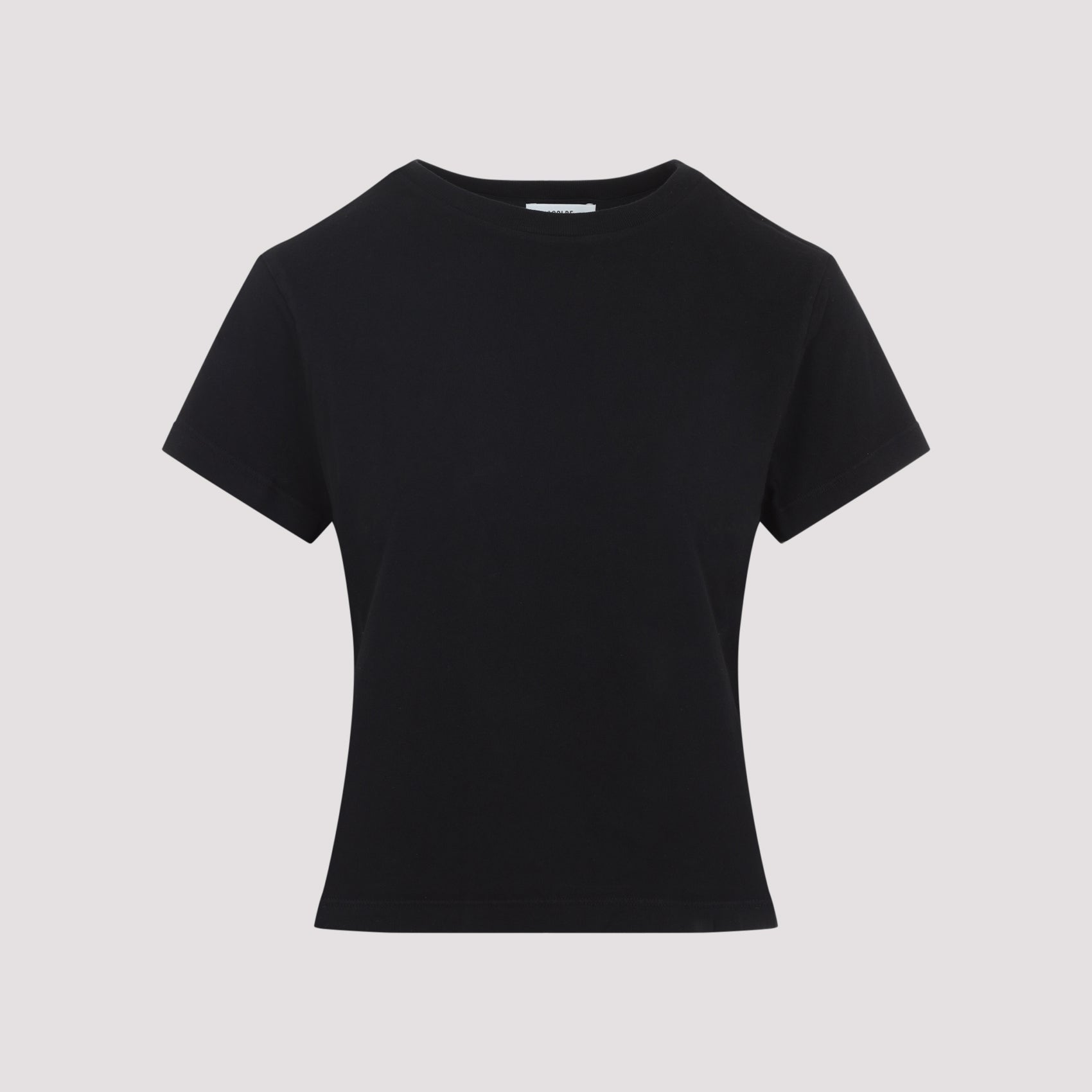 Adine Shrunken T-shirt Black Regenerative Cotton Tshirt