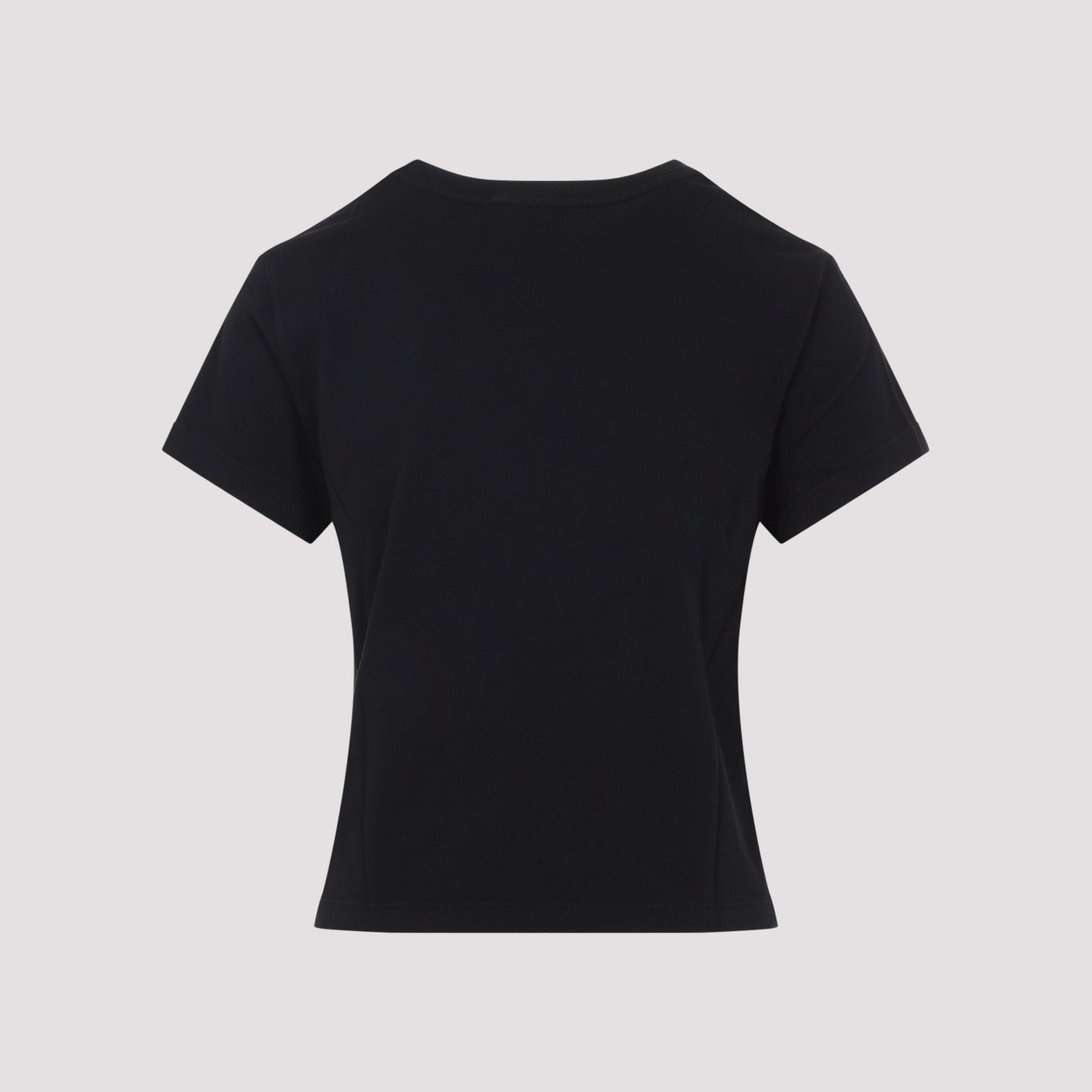 Adine Shrunken T-shirt Black Regenerative Cotton Tshirt
