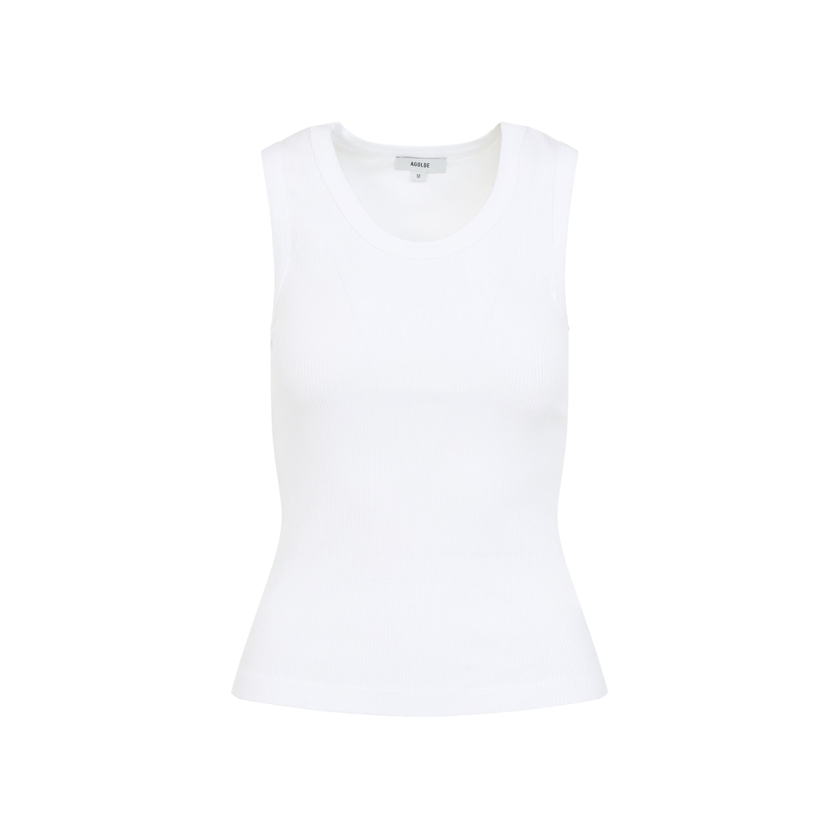 Poppy Tank Top White Organic Cotton Tencel Spandex