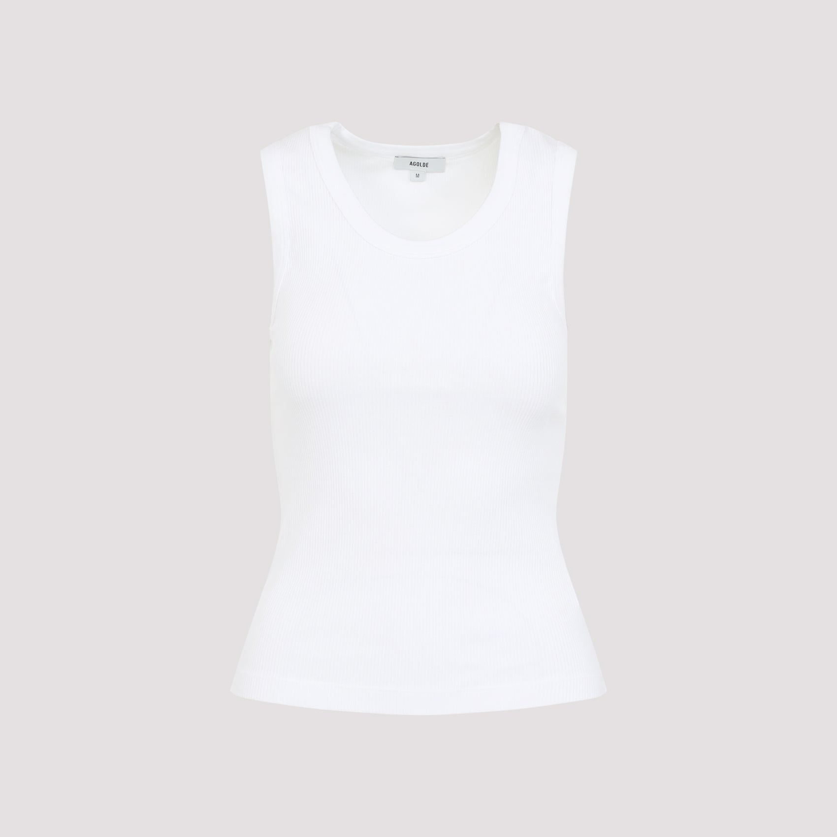 Poppy Tank Top White Organic Cotton Tencel Spandex