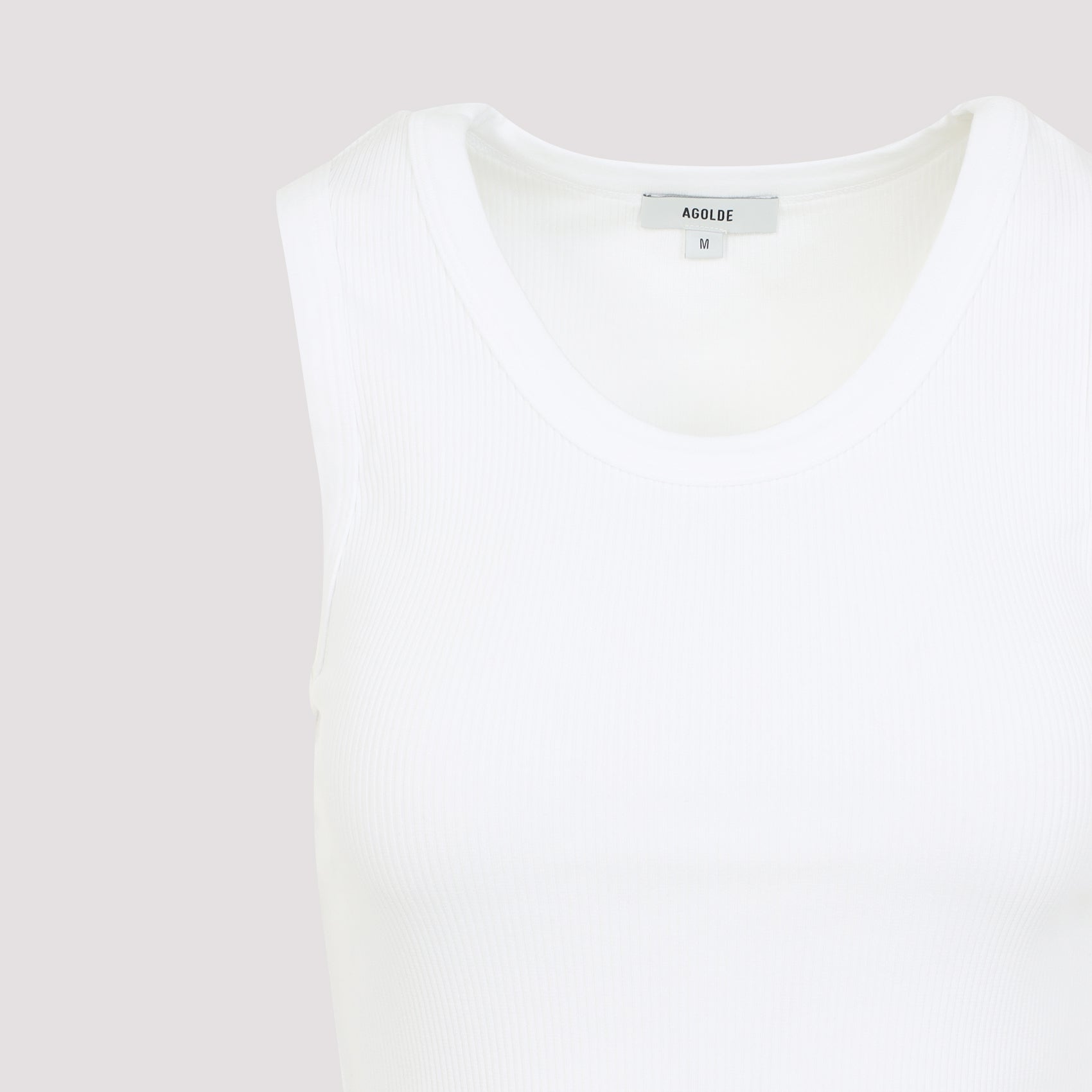 Poppy Tank Top White Organic Cotton Tencel Spandex