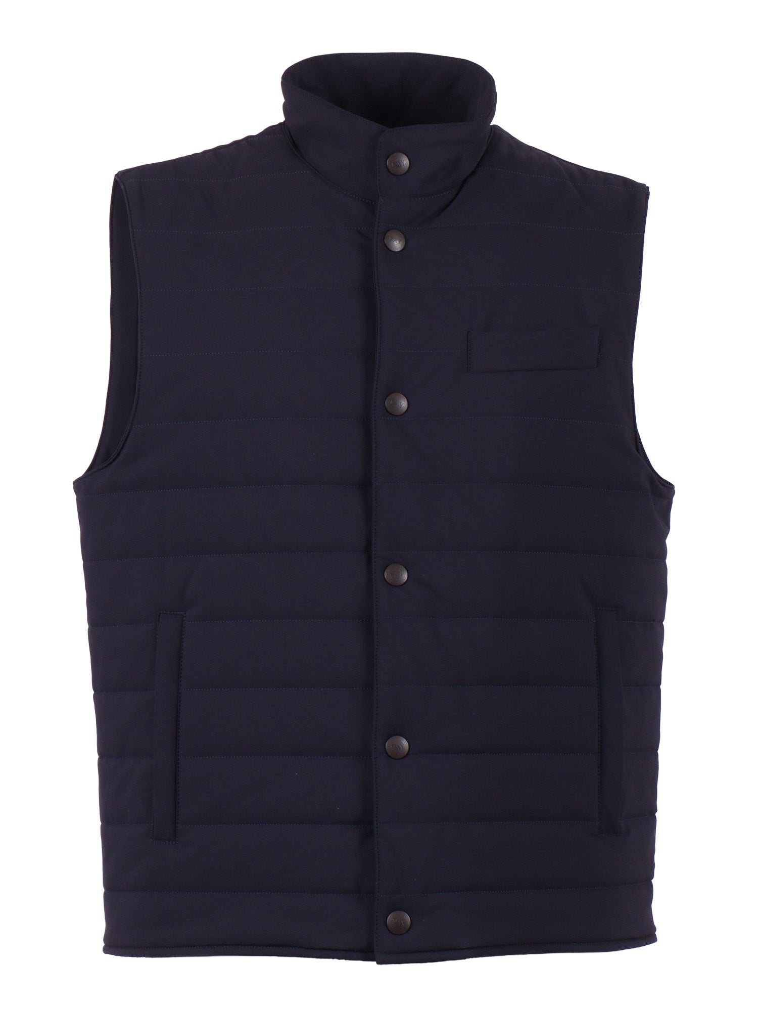 TRAVEL STRETCH VEST Blue Polyamide Elastane