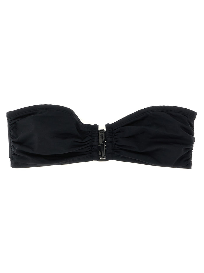 Show bikini top Black Polyamide Beachwear