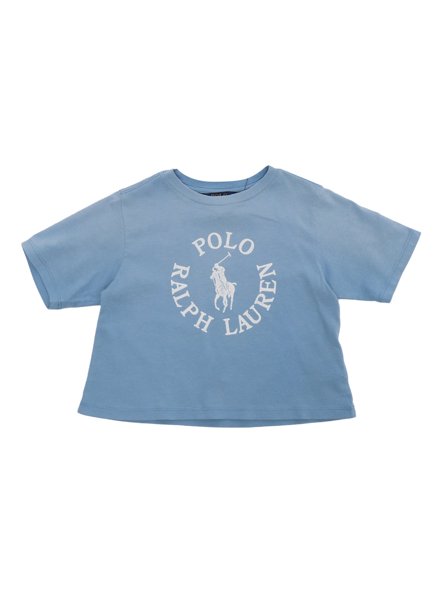 Light blue t-shirt Cotton Short Sleeves