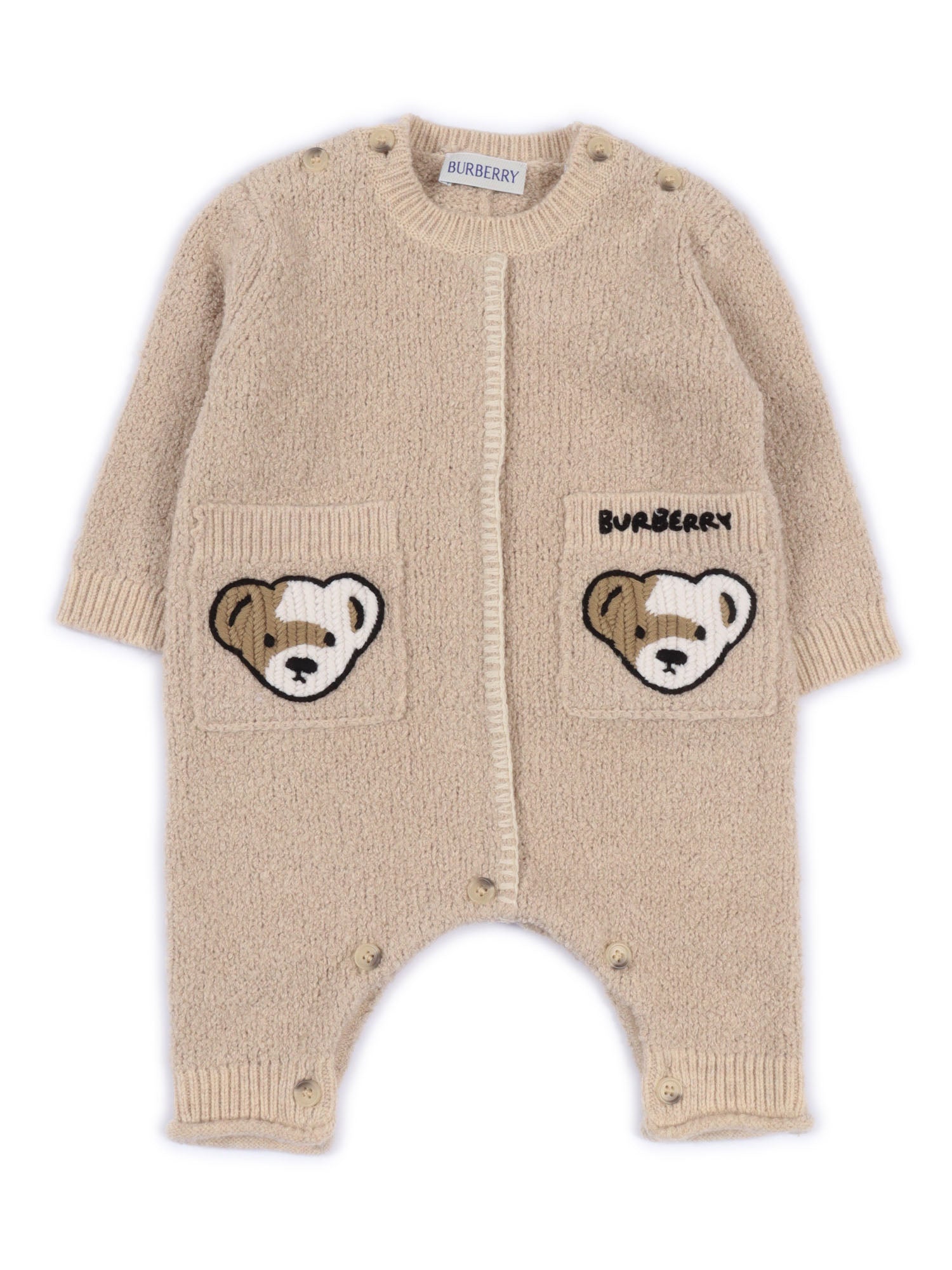 Nb Overalls Grey Cotton Polyamide Cashmere Dungarees