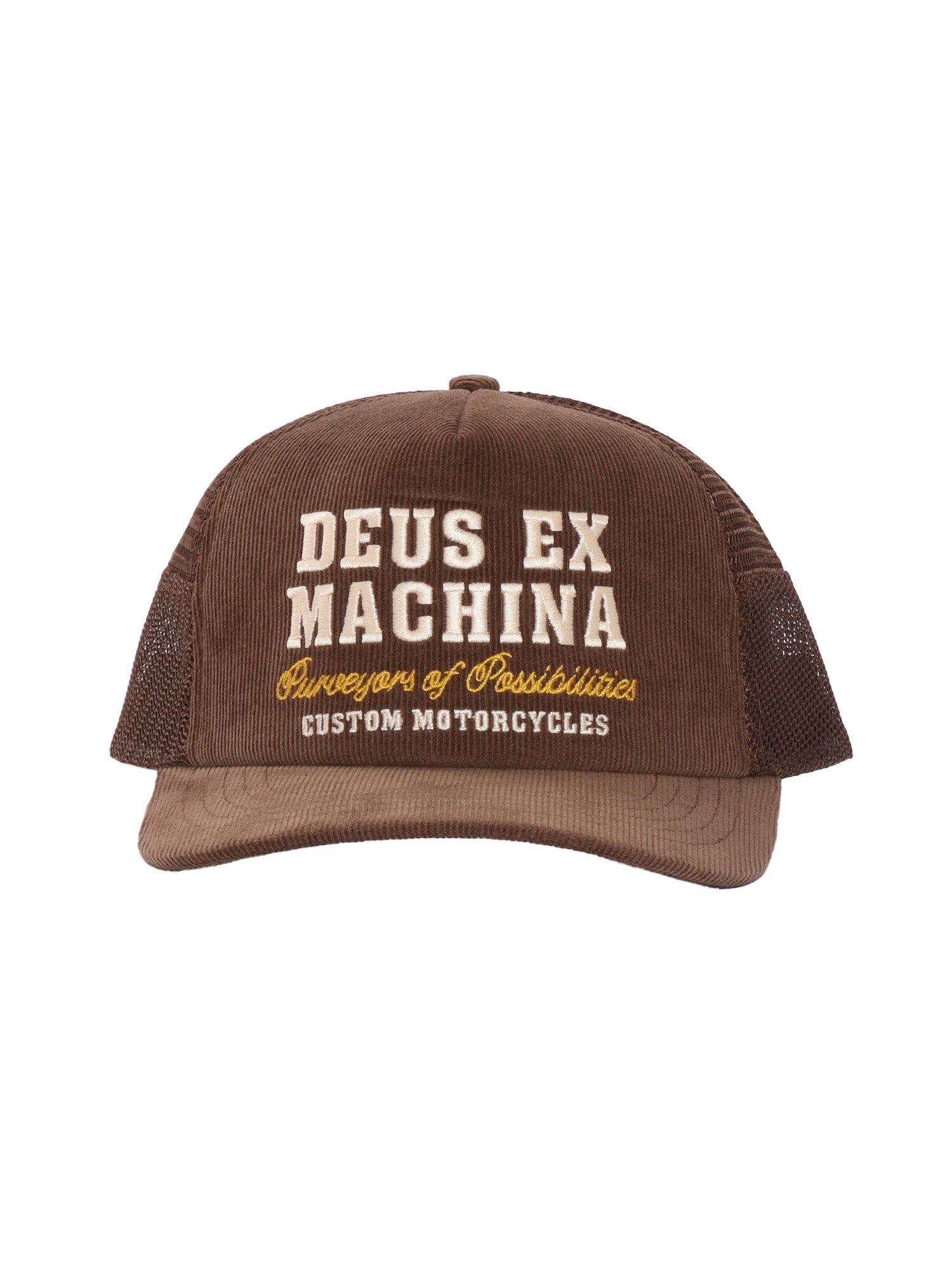 Gumshoe Cord Trucker Brown Hat