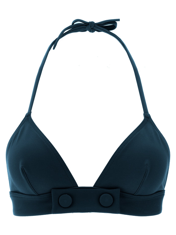 Bord Bikini Top Blue Polyamide Beachwear