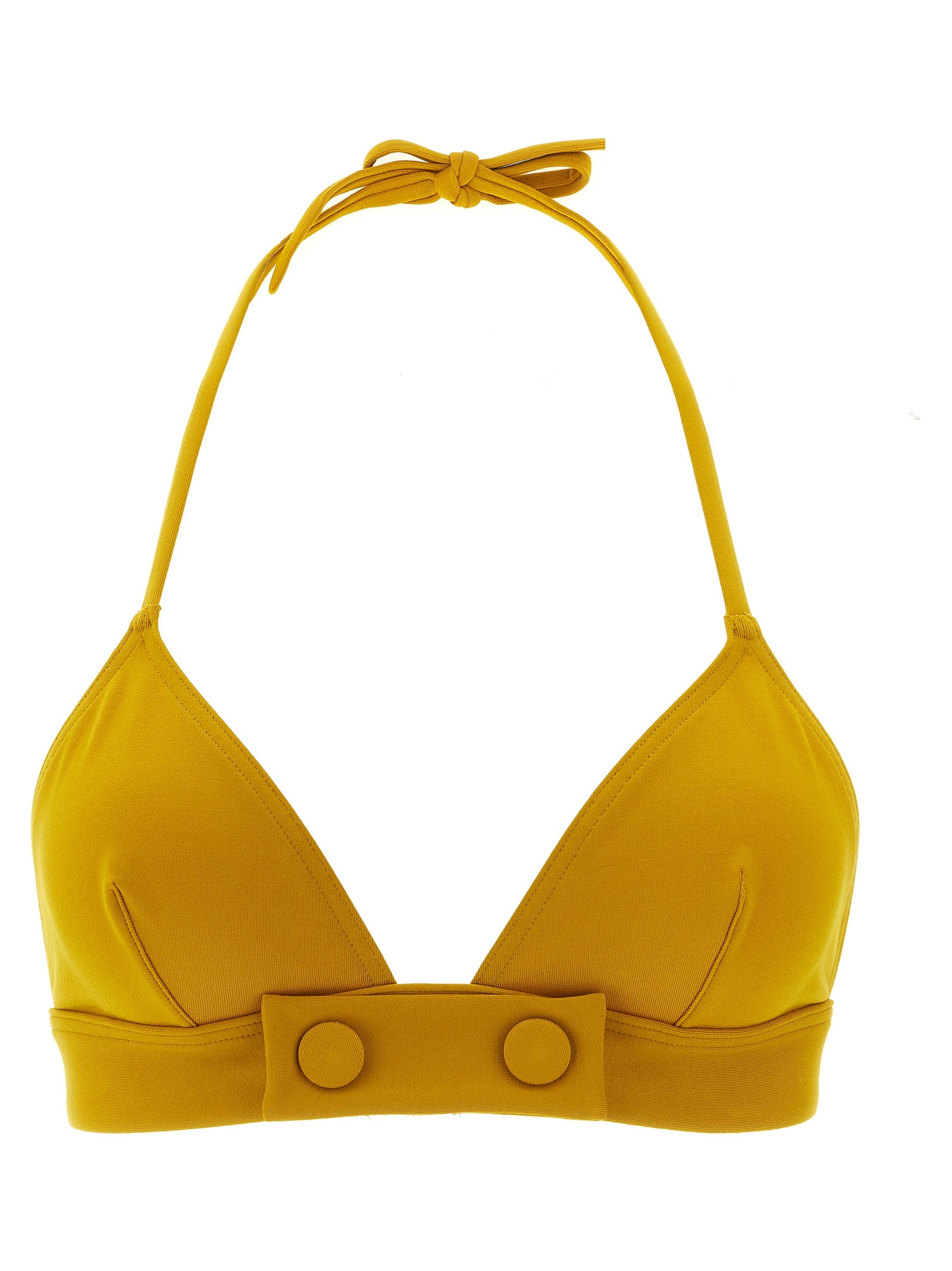 Bord Bikini Top Yellow Polyamide Beachwear
