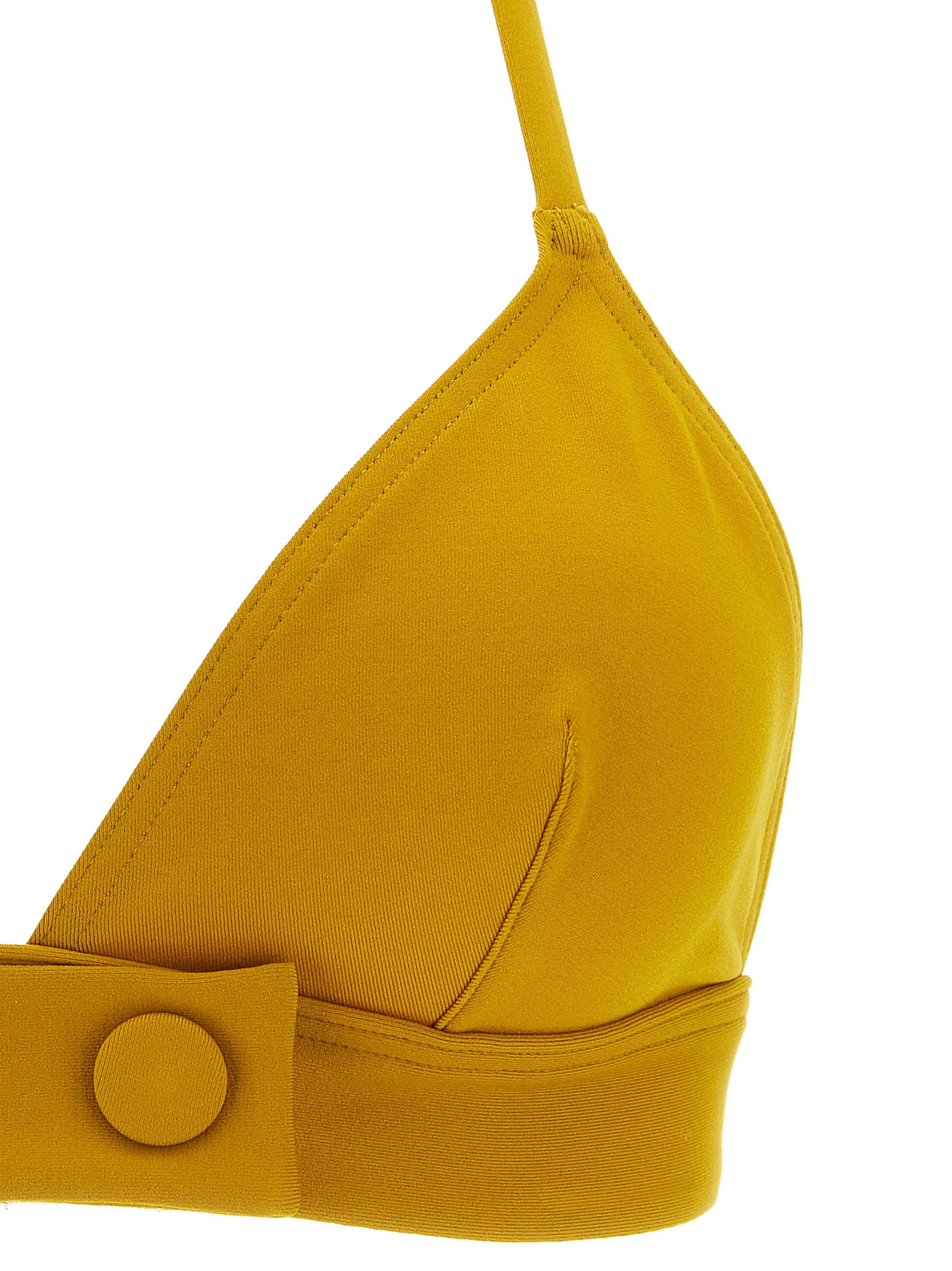 Bord Bikini Top Yellow Polyamide Beachwear