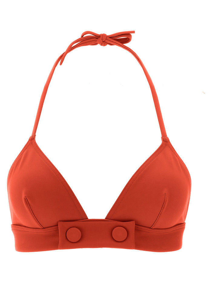 Bord Bikini Top Orange Polyamide Beachwear