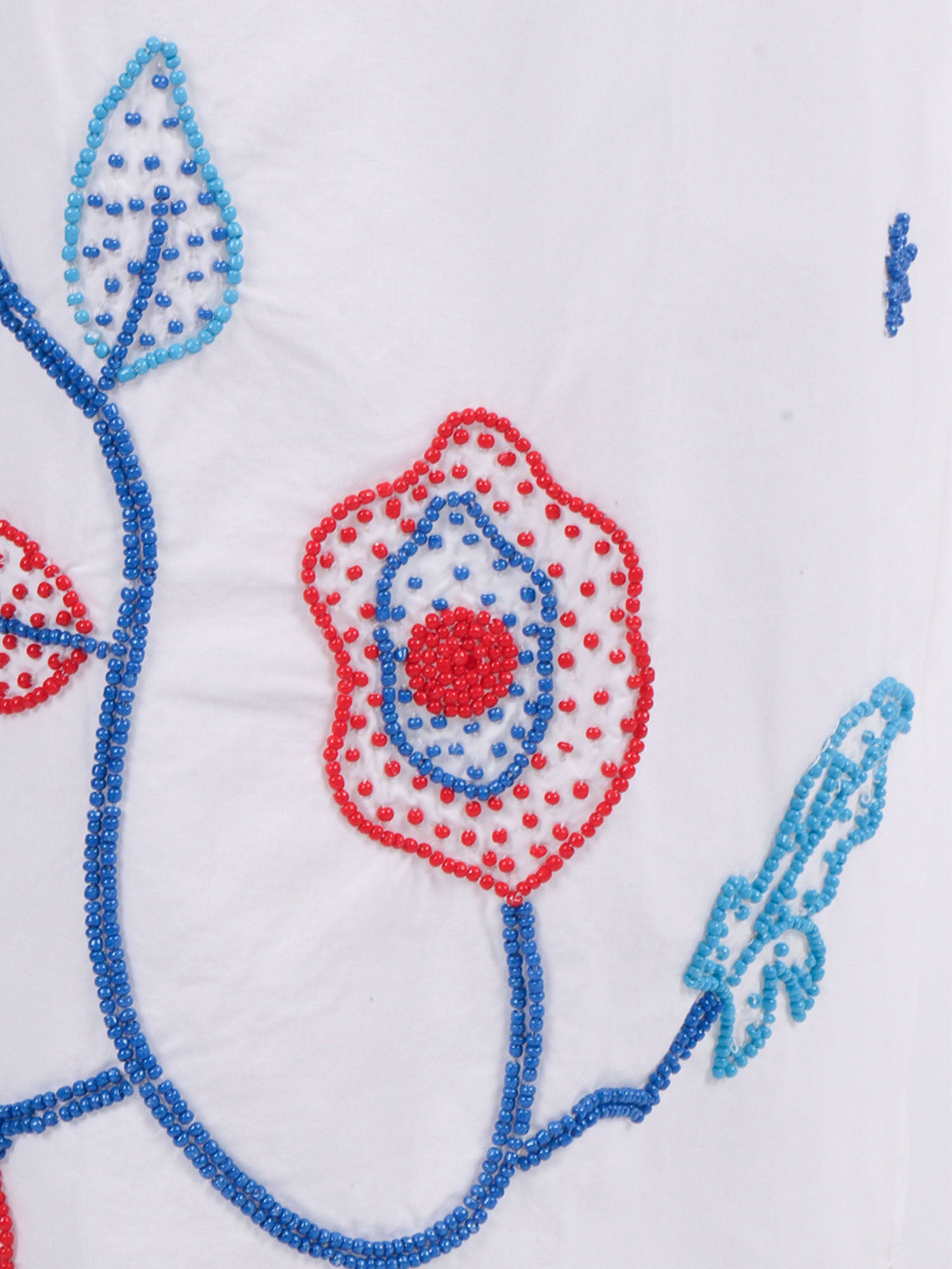 Poplin Trousers With Broderie En R�ve Embroidery White