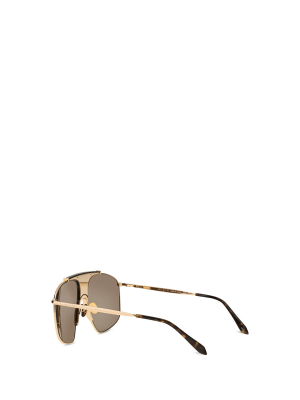 Sunglasses Square Aviator Brown Metal Fibers Wallets & Purses