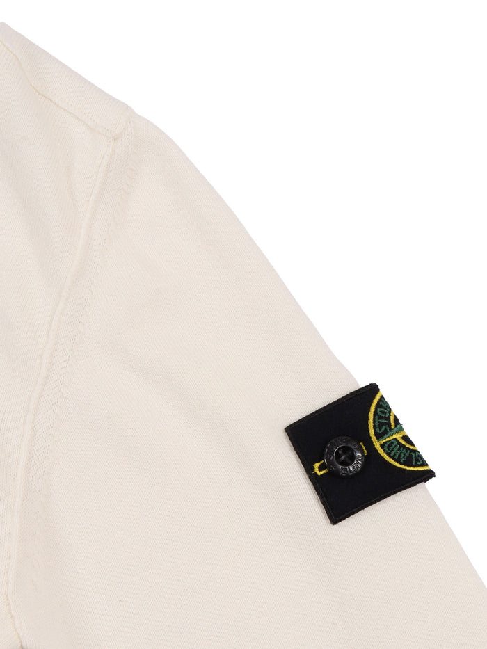 SWEATER White Cotton Crewneck