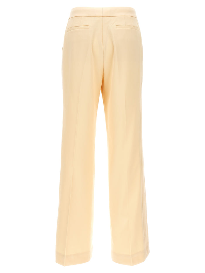 Illustration Straight Tux pants Beige Wool