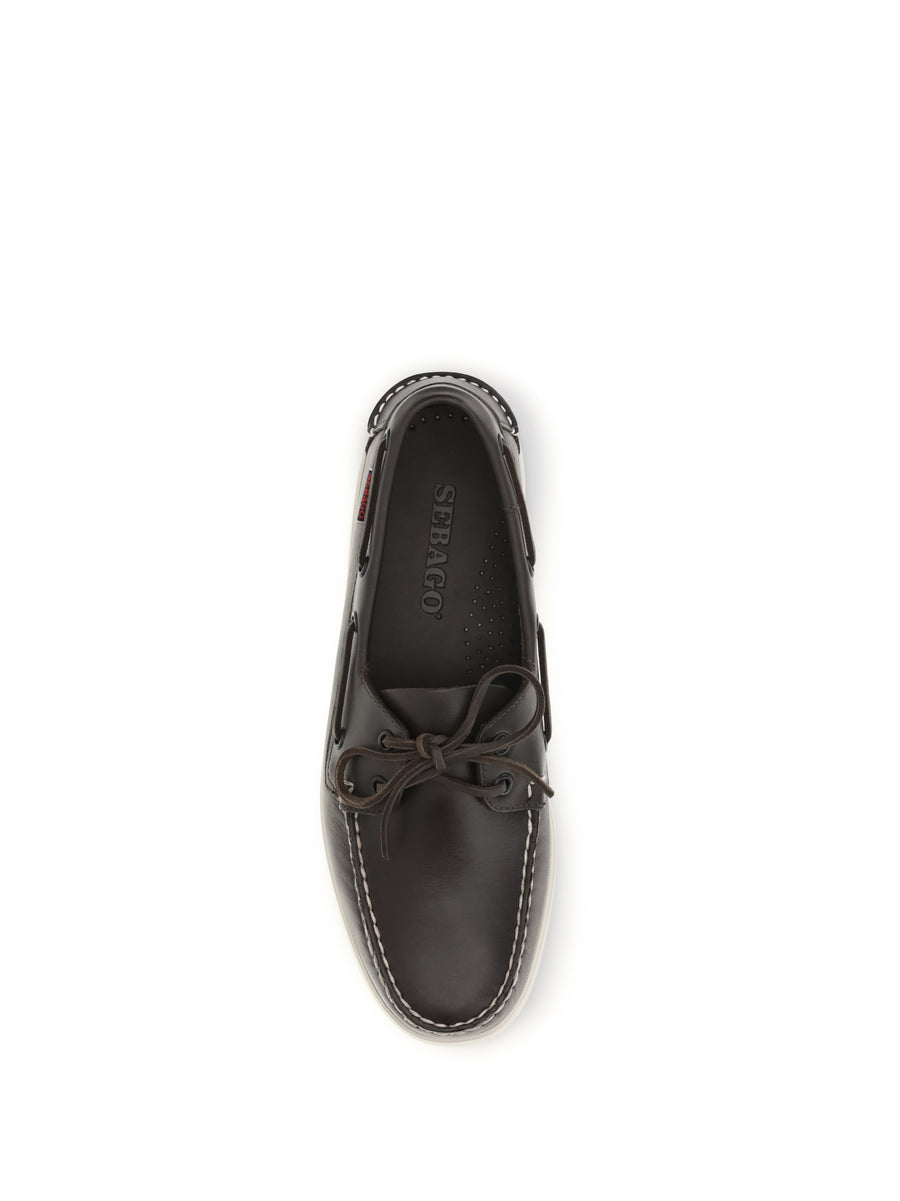 Loafers Docksides Portland Dark Brown Calf Leather Lace-up Shoes