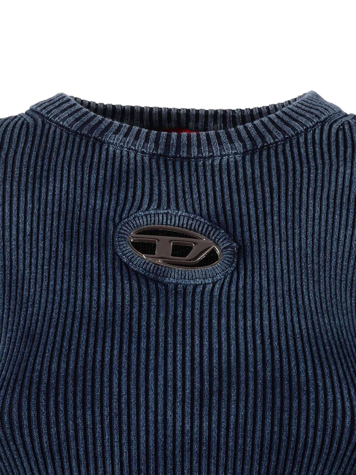 Knitwear Tops Blue Cotton Top