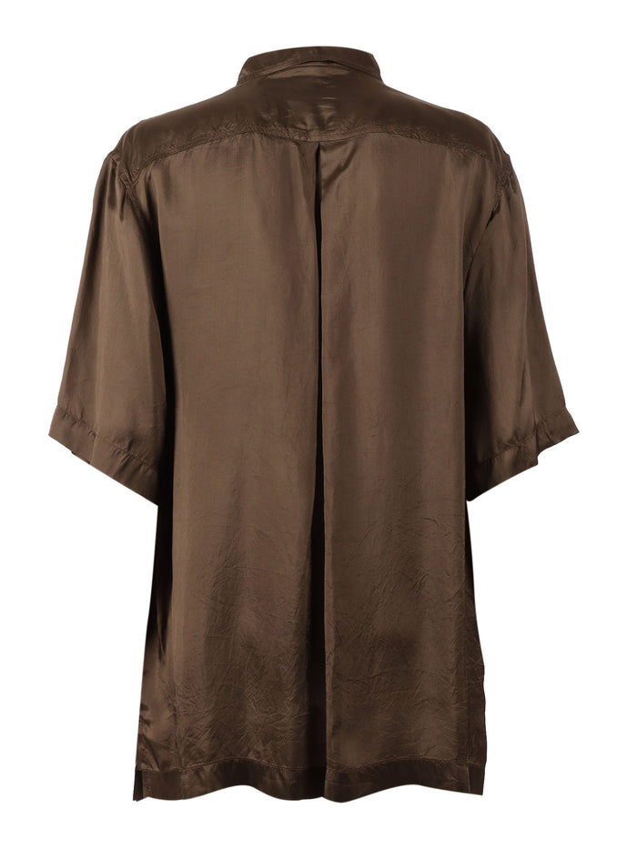 Woman Shirt Brown Viscose