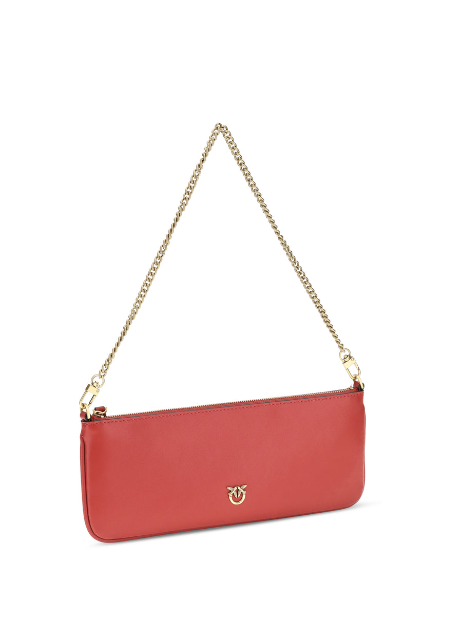 Shoulder Bag Horizontal Flat Red Rio-Antique Gold Rio/antique Calf Leather (bos Taurus) Wallets & Purses