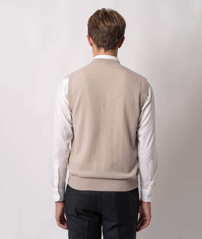 Cashmere Gilet Minsk Navy Basic Light Kintwear