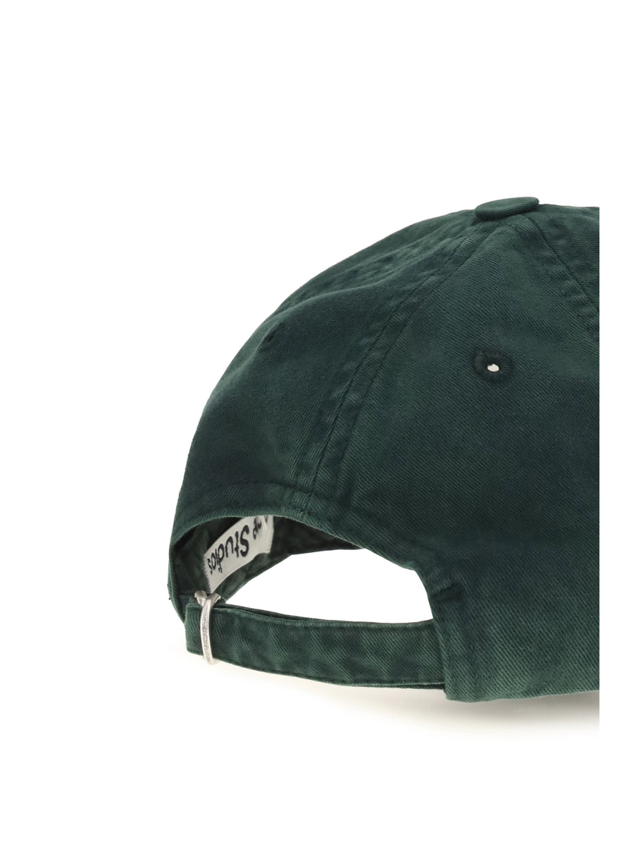 Baseball Cap Dark Green Cotton Hat