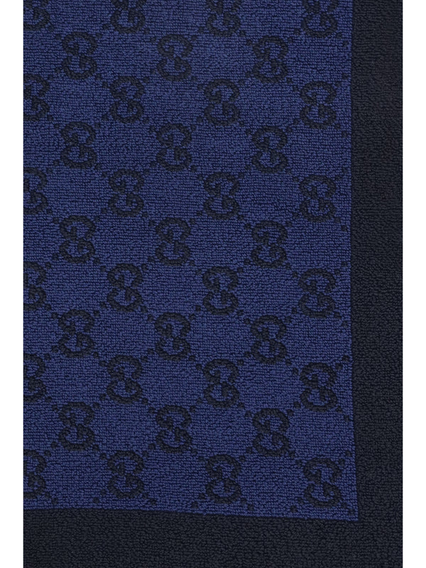 Terry Cotton Towel Gg Sapphire Scarf