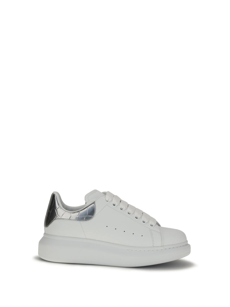 Leather Sneakers White-Silver White/silver Trainers