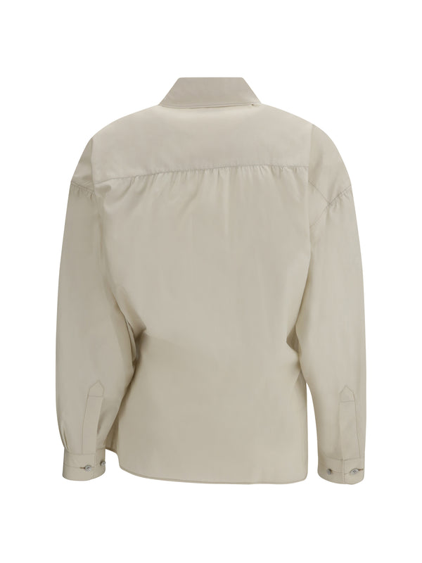 Shirt Cotton-Blend Light Cream