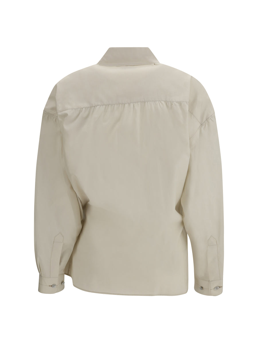 Shirt Cotton-Blend Light Cream