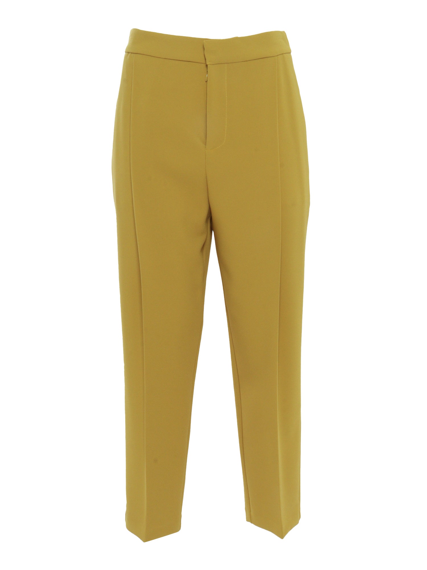 Elegant yellow trousers Polyester Elastane Pant