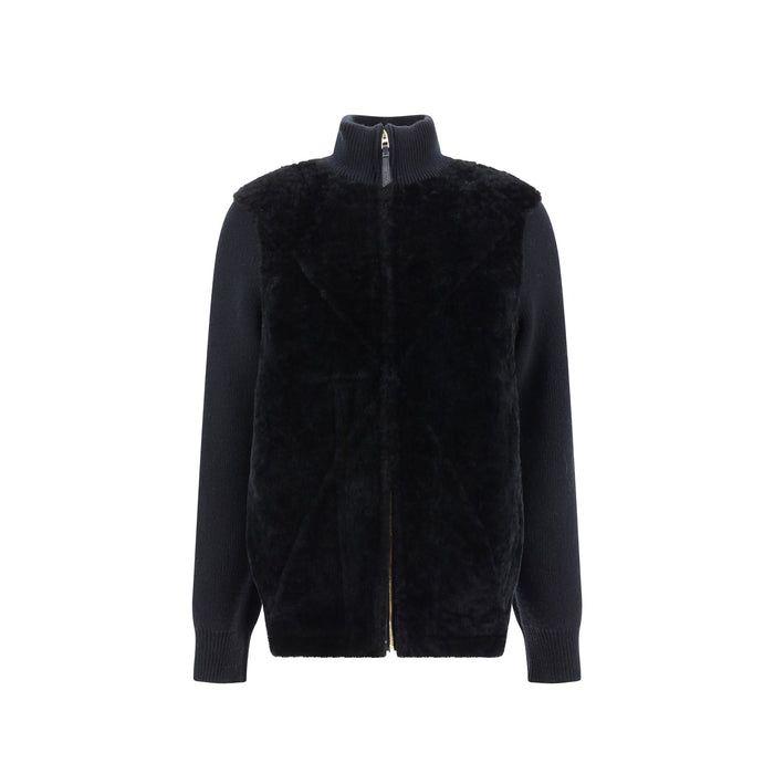 Loewe Puzzle Fold Jacket Black Shearling