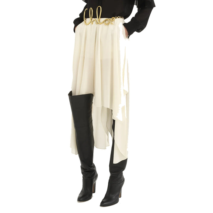 Chloé Eve Over-The-Knee Boots Black Calf Leather