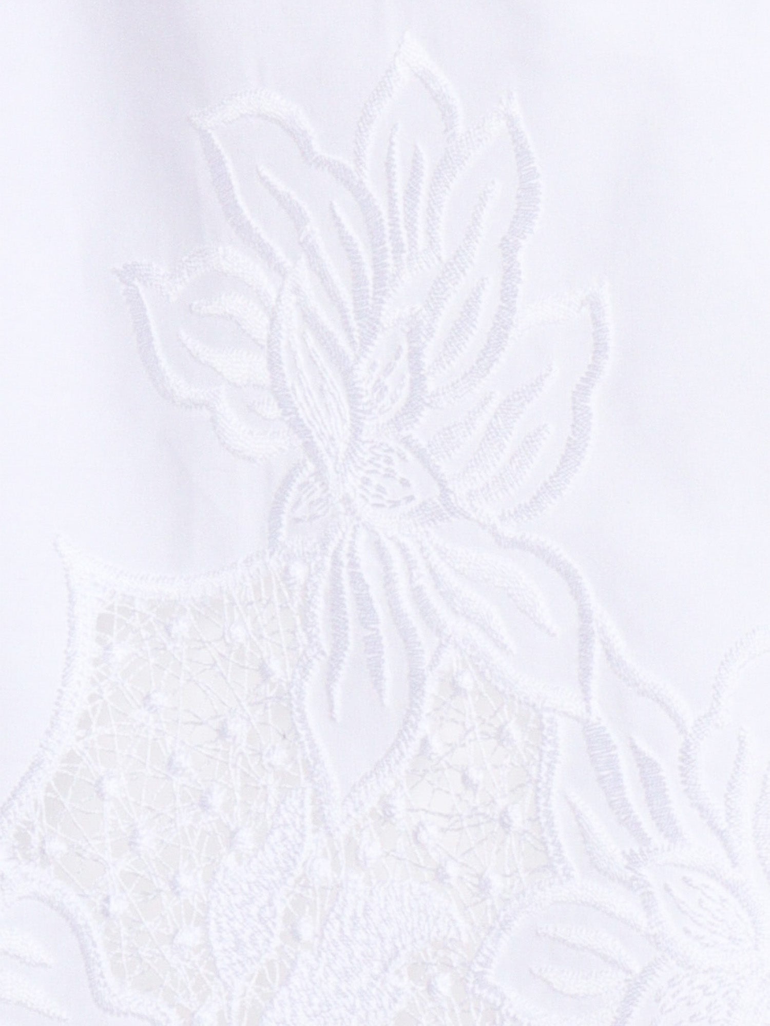 BLOUSE White Cotton Polyester