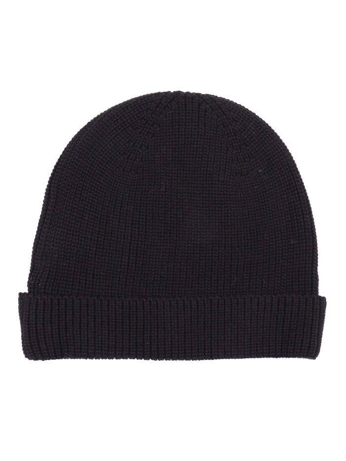 Logo Knit Beanie Black Off White Hat