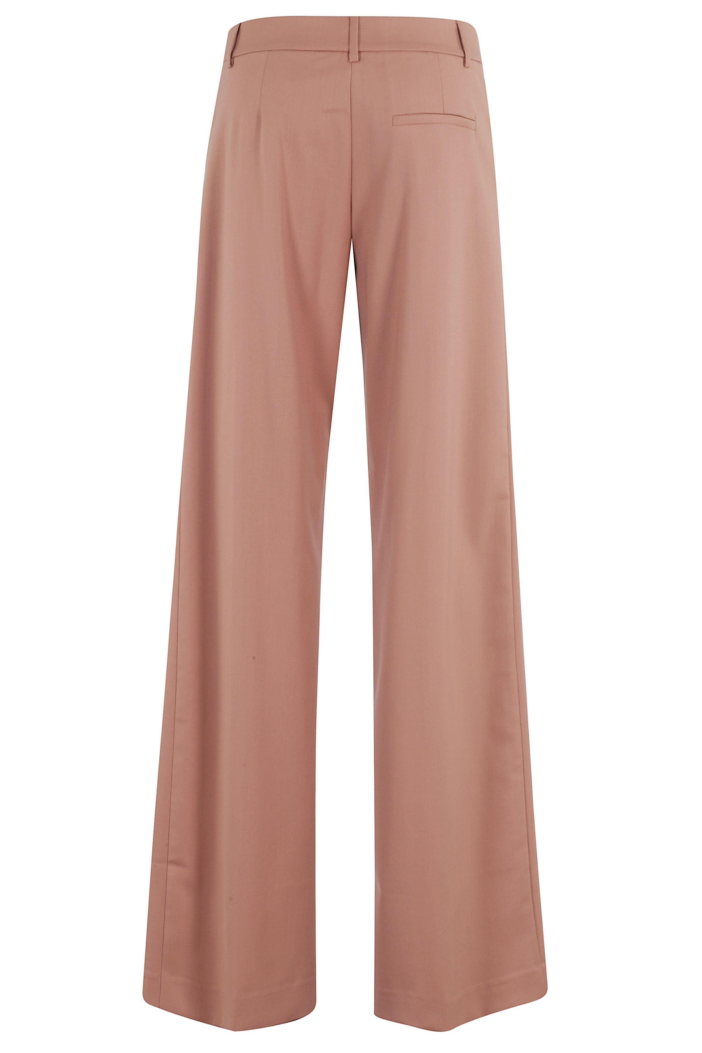 Vissia Pink & Purple Poliestere Lana Elastan Pantaloni