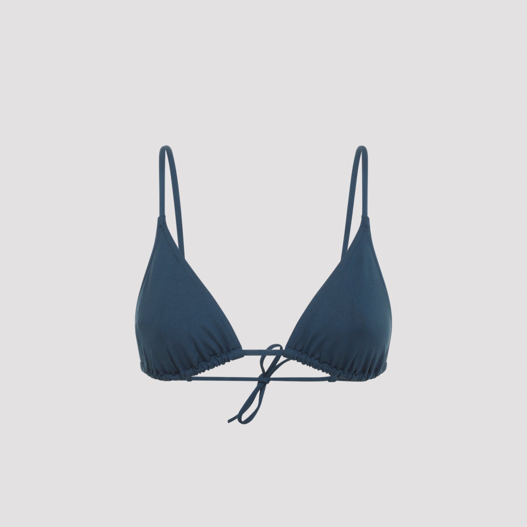 Mouna Bikini Top Blue Polyamide Elastane Swimwear