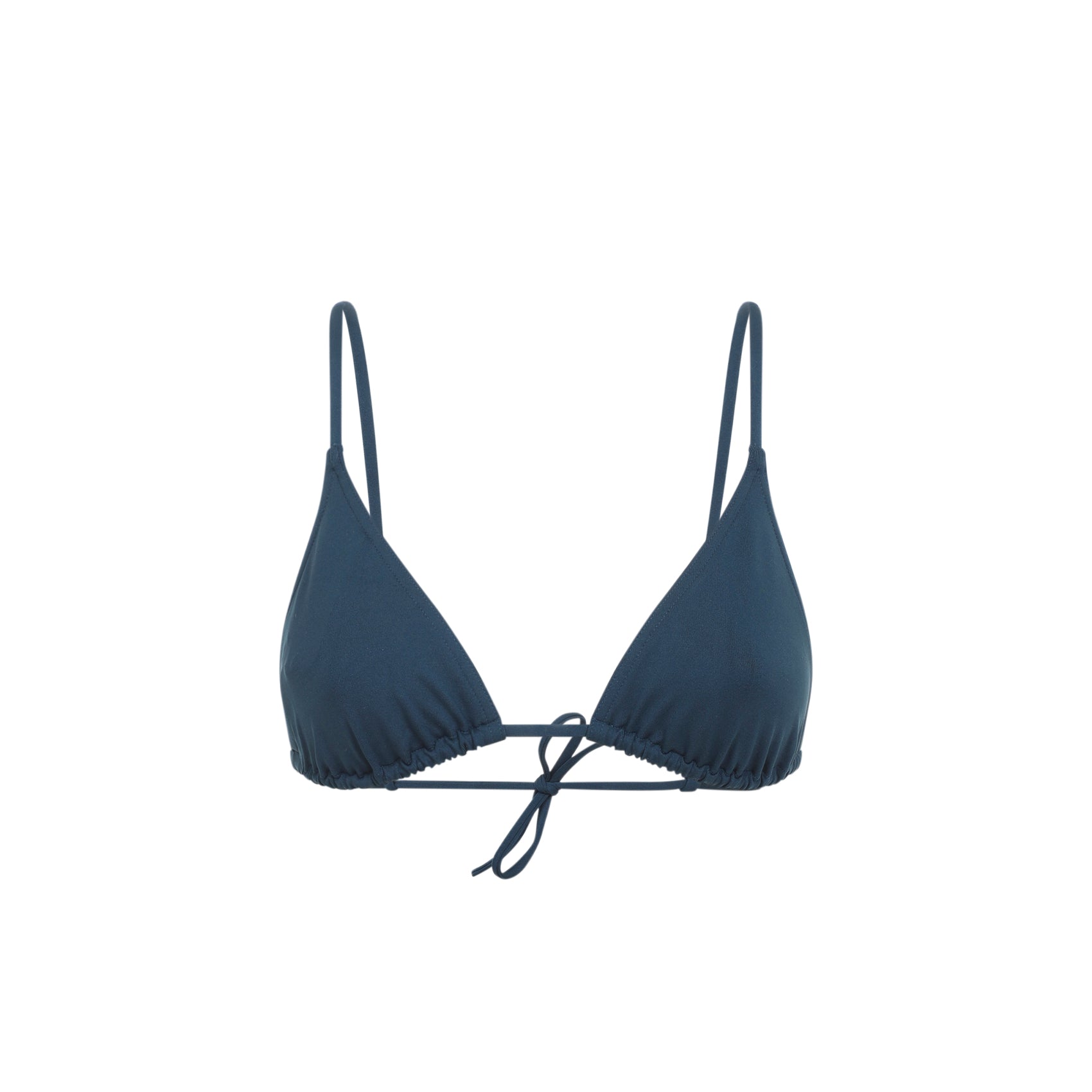 Mouna Bikini Top Blue Polyamide Elastane Swimwear