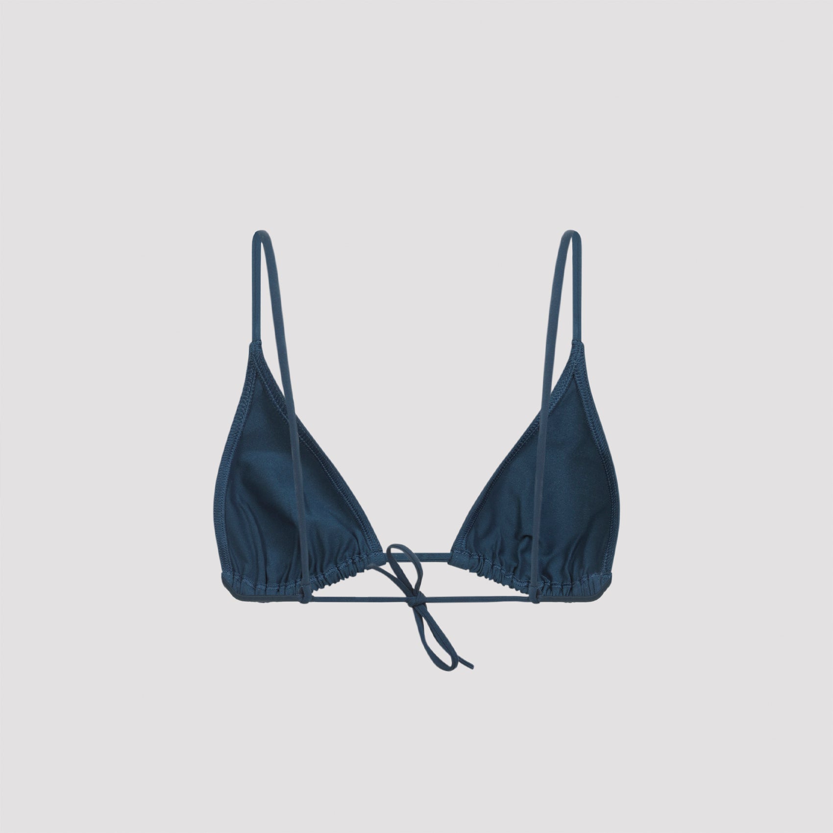 Mouna Bikini Top Blue Polyamide Elastane Swimwear
