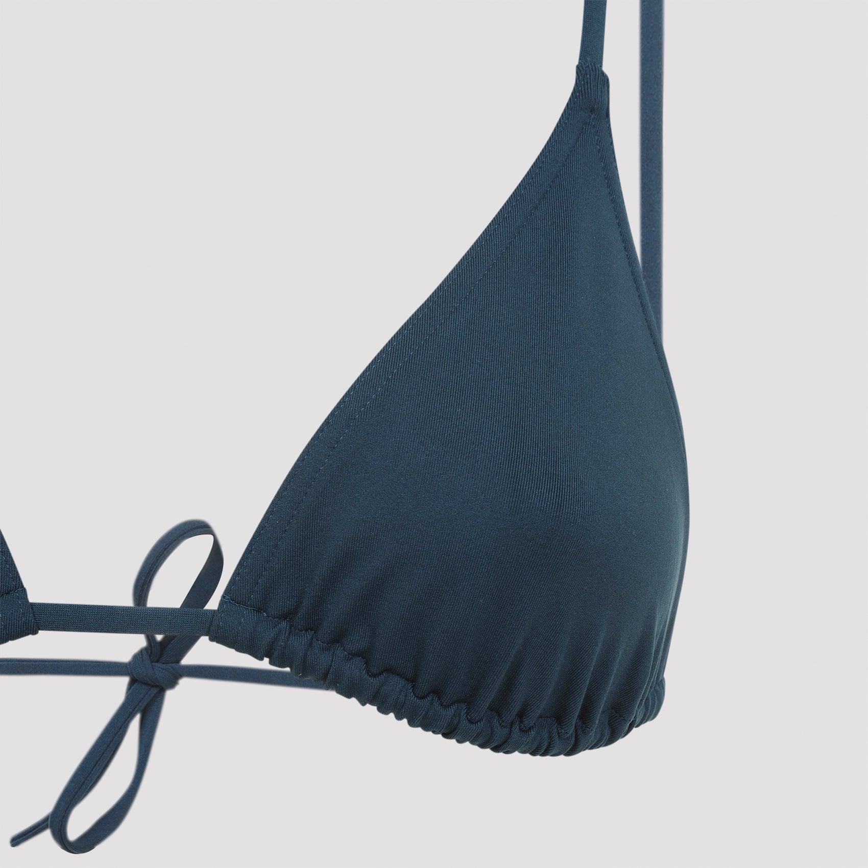 Mouna Bikini Top Blue Polyamide Elastane Swimwear