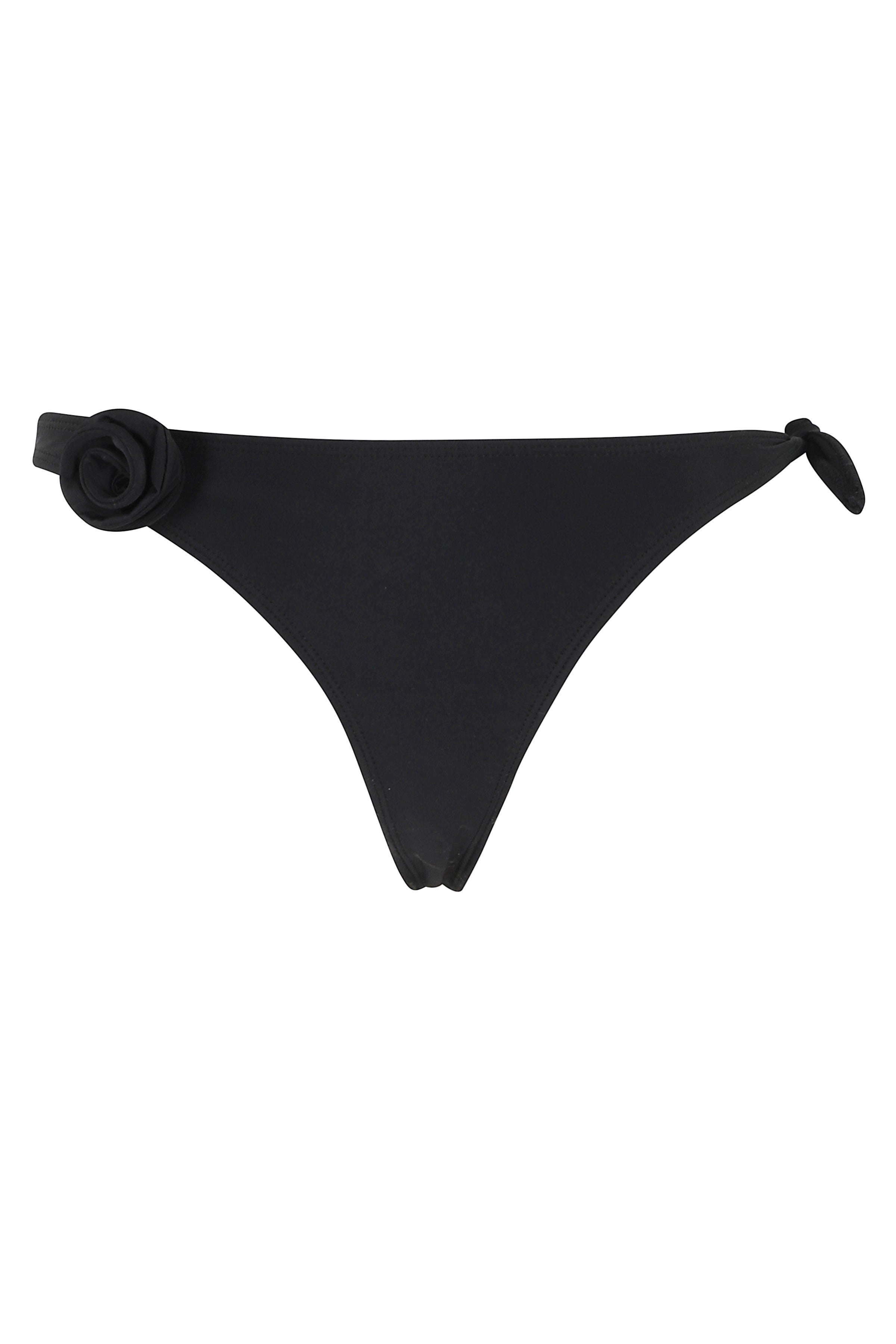 Flower Bikini Bottom Black Polyamide Costume