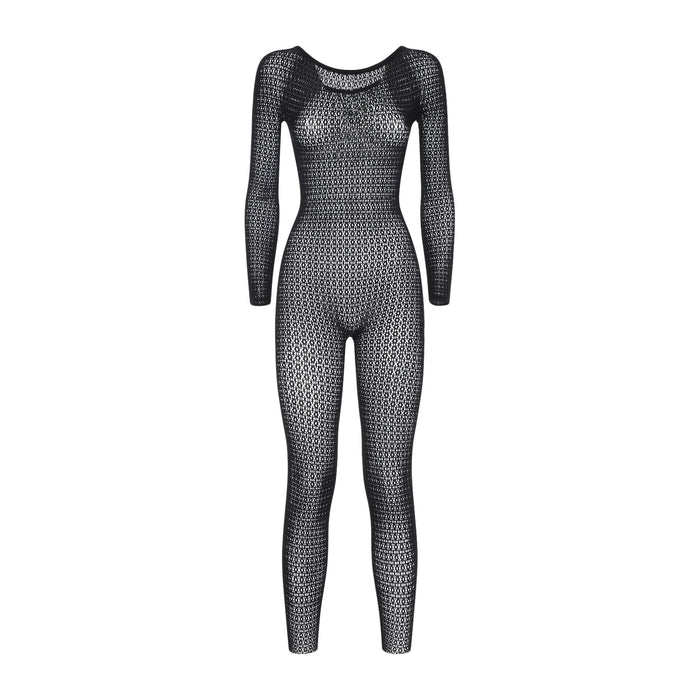 Daisy Net Catsuit Black Polyamide Elastane Dress