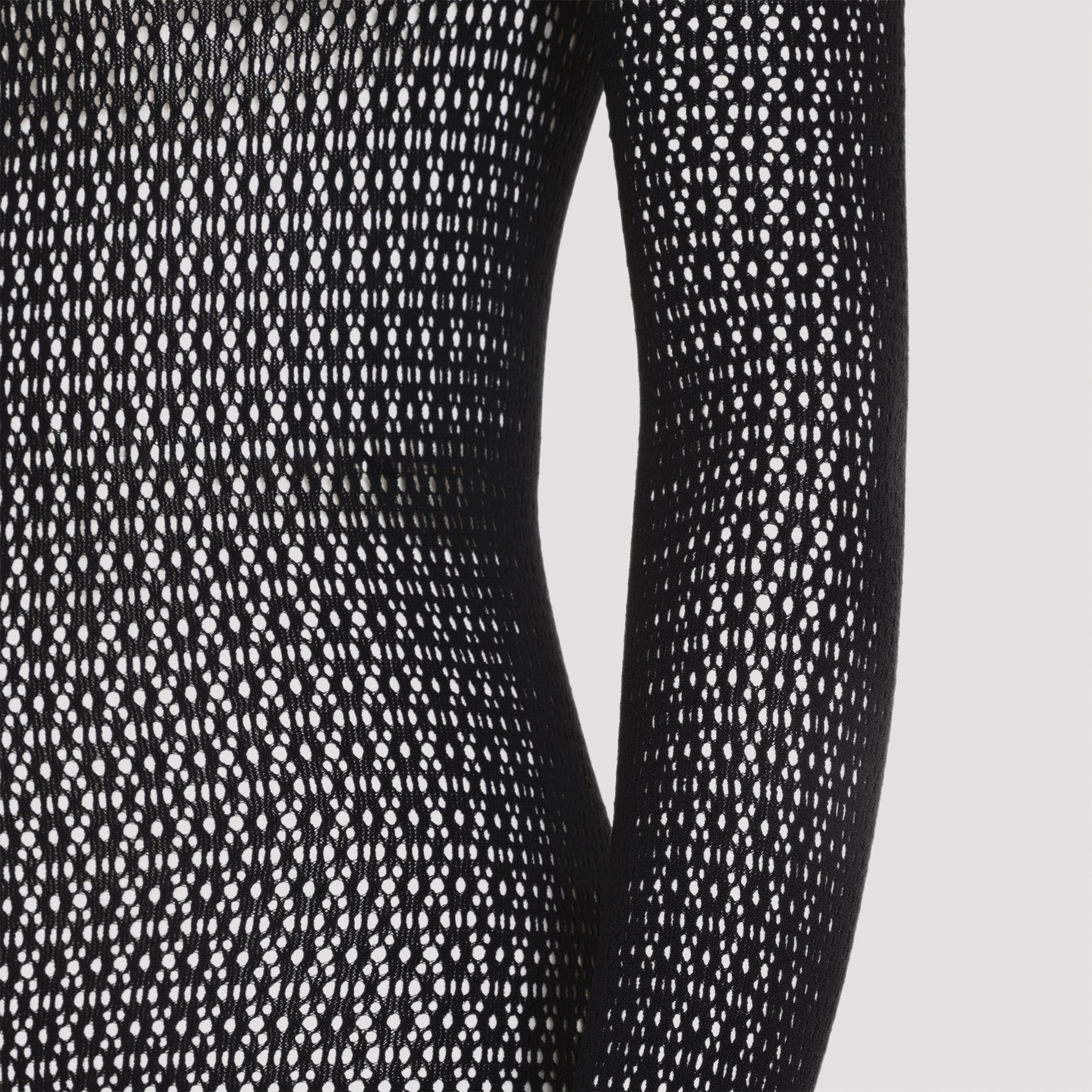 Daisy Net Catsuit Black Polyamide Elastane Dress