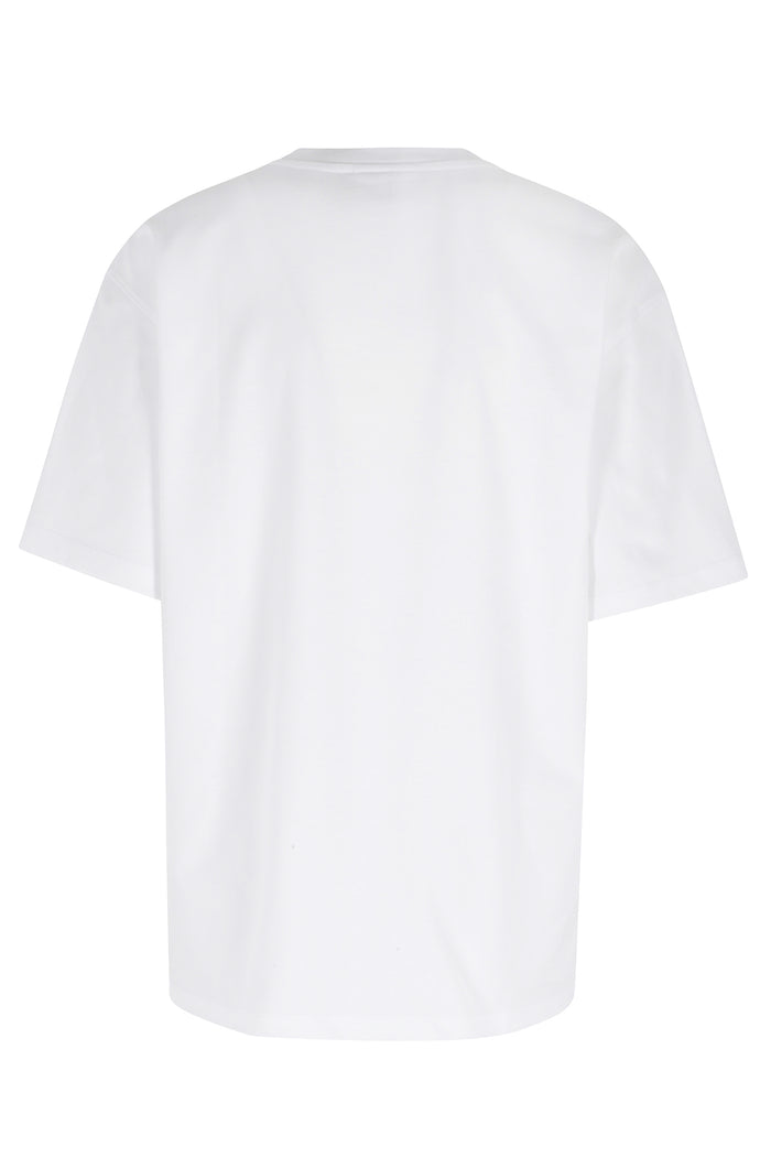 Heavy Cotton Jersey Beaded Baby Tiger Print White Organic T-shirt
