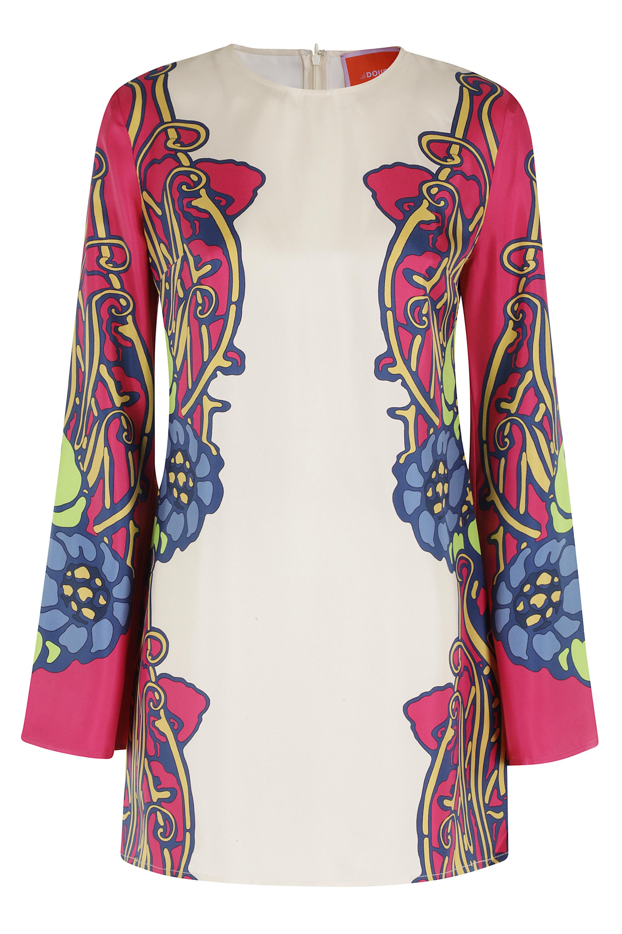 Mini Supremes Swing Dress Multicolour Silk Abito