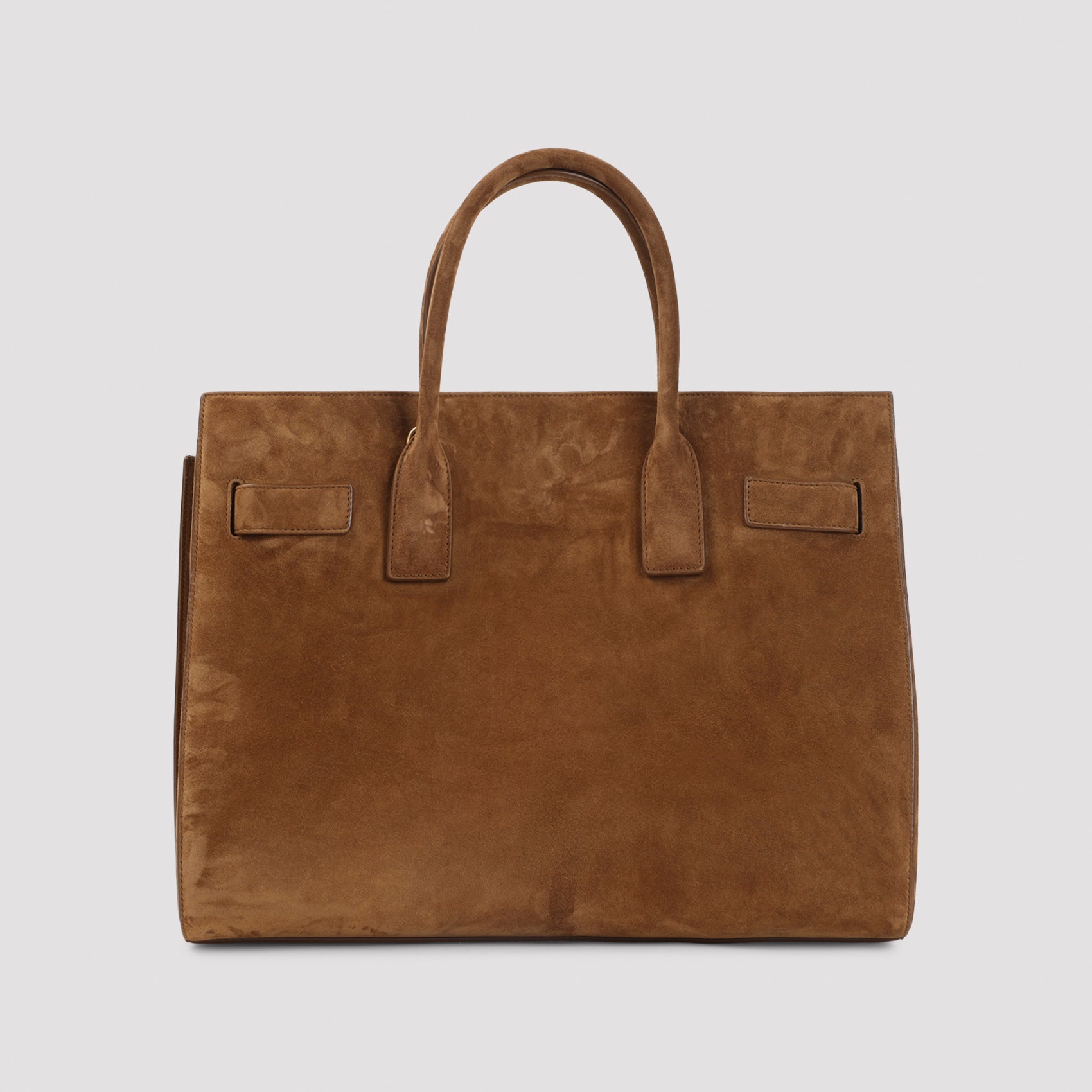 Sac De Jour Handbag Brown Suede Leather Bag