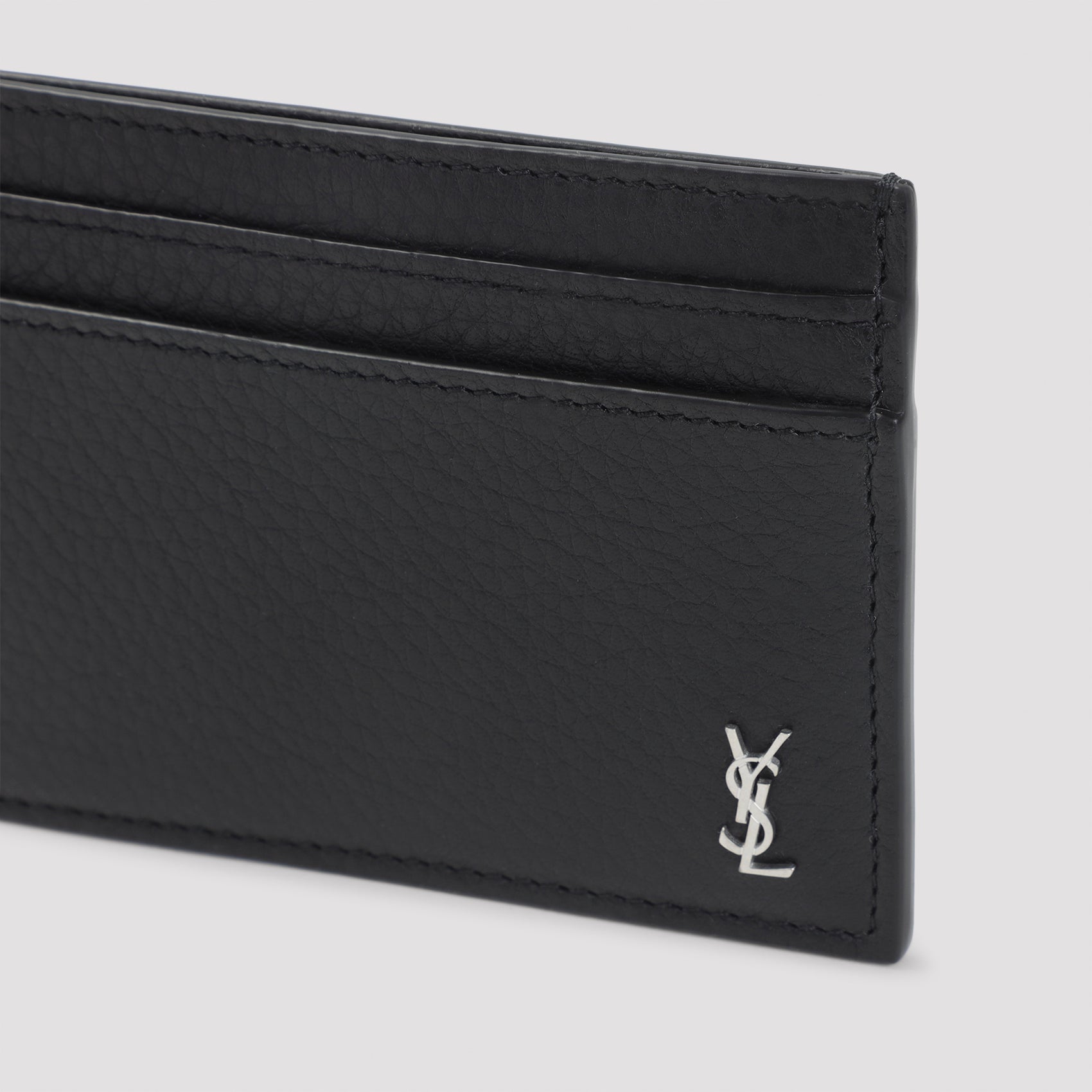 Wallet Black Grained Calf Leather Smallleathergoods