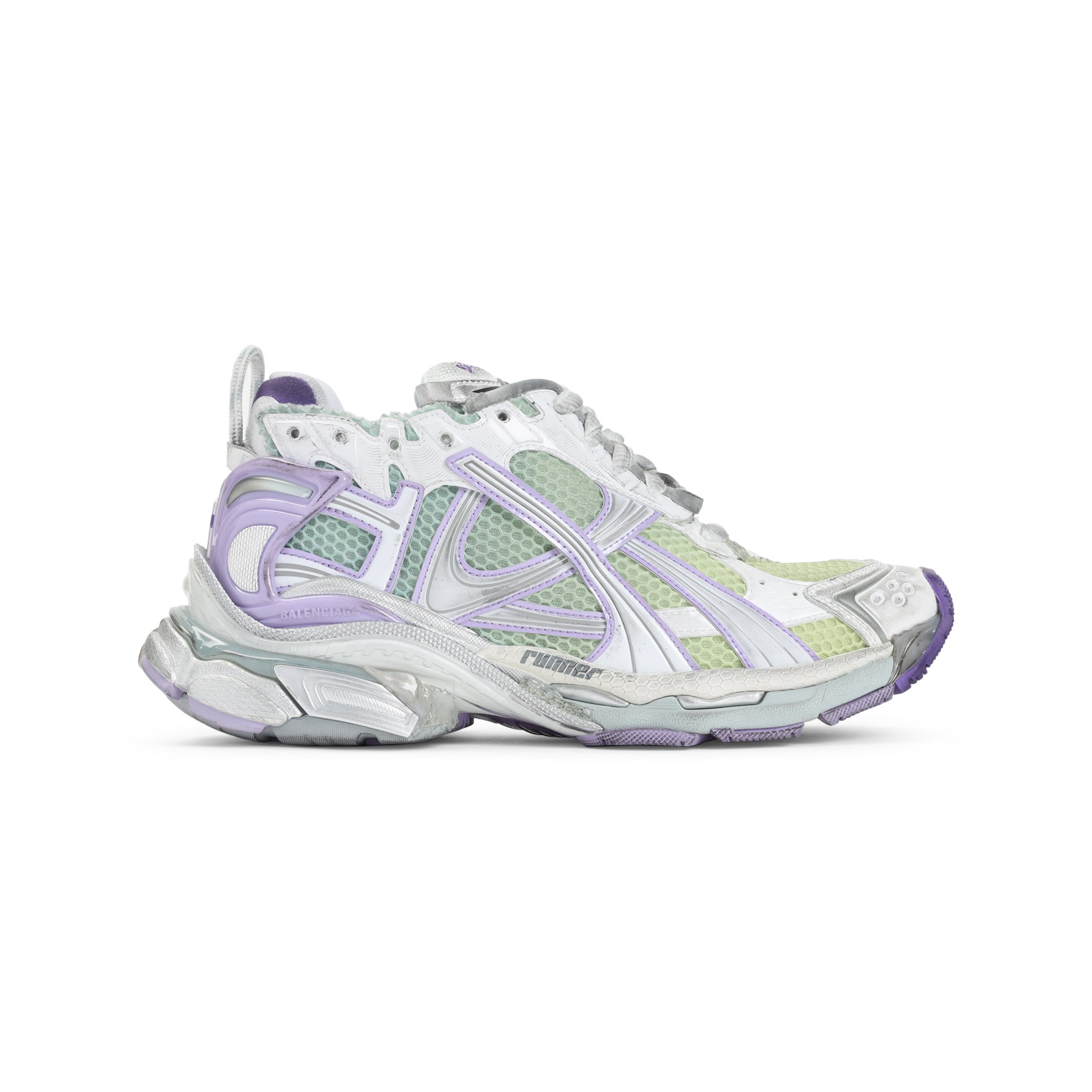 Runner Sneakers Multicolour Leather Textile Rubber Shoe