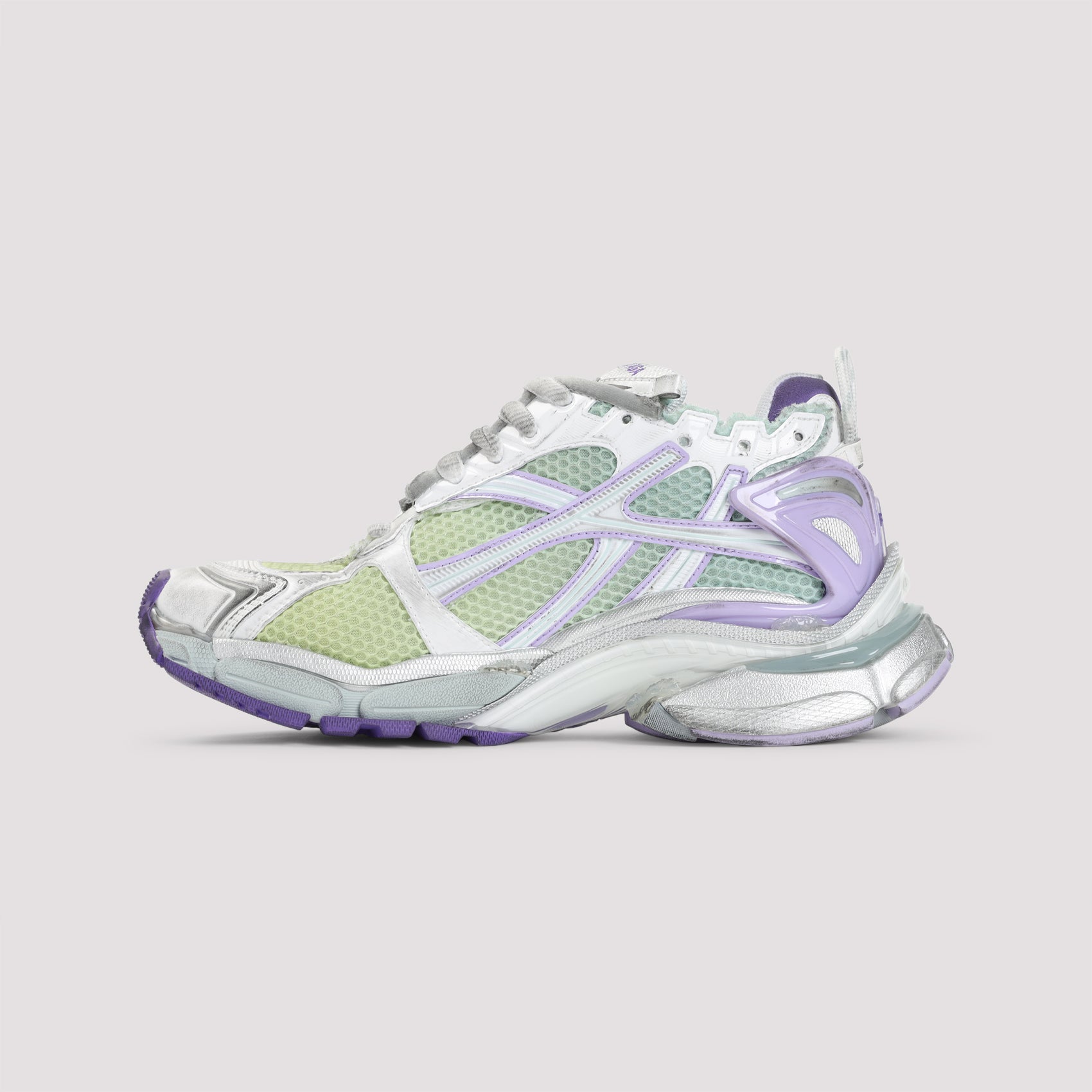 Runner Sneakers Multicolour Leather Textile Rubber Shoe