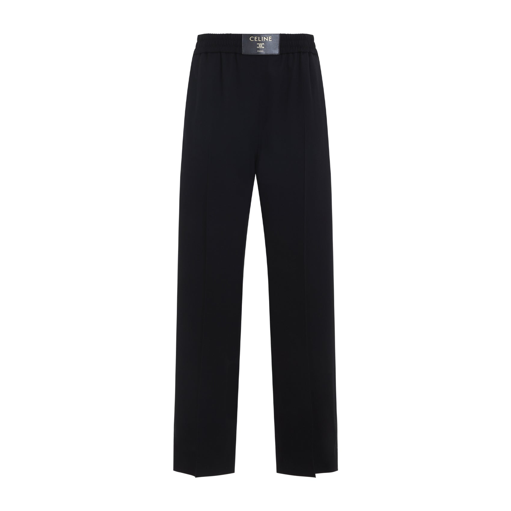 Elastic Waist Trousers Wool